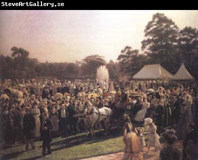 Laurits Tuxen The Queen's Garden Party at Buckingham Palace (mk25)